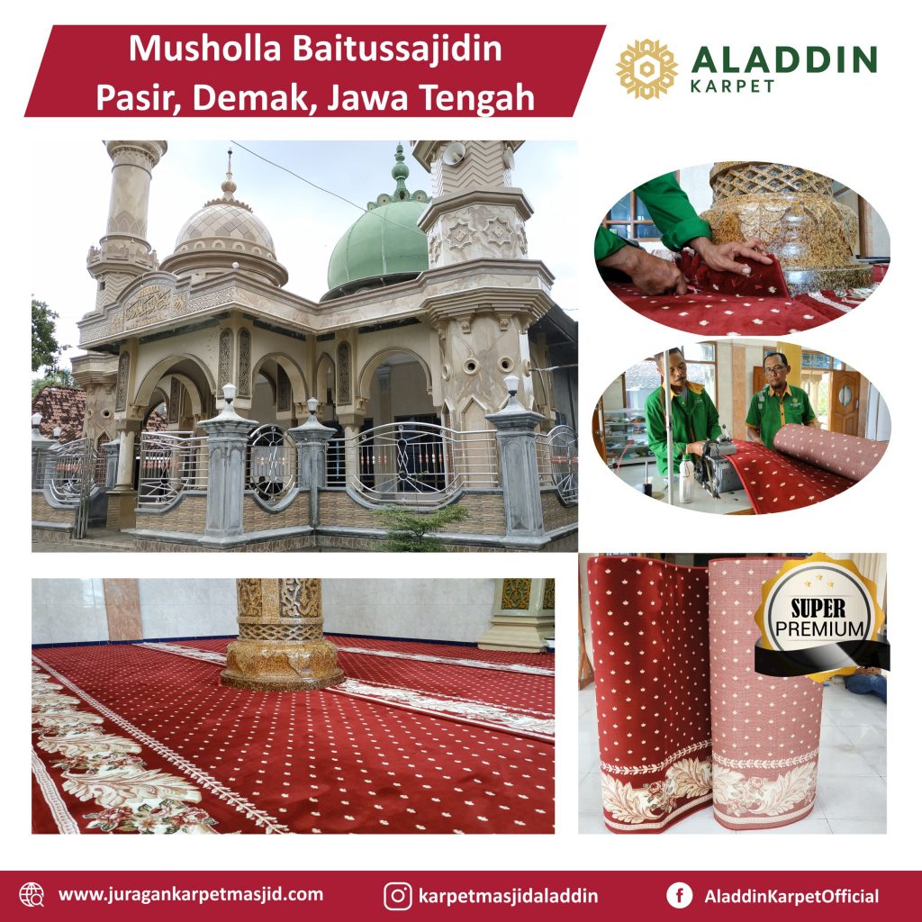 Pemasangan Karpet Musholla Baitussajidin Demak